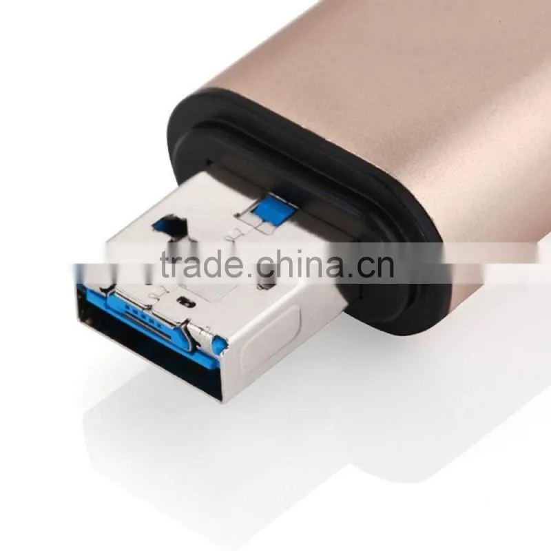 3 in 1 Card Reader USB Type C 2-Slot TF / SD Memory Card Adapter for Macbook smartphone