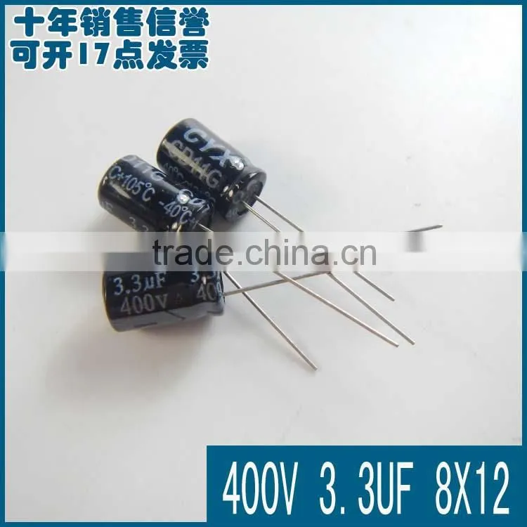 Capacitors 400V 3.3UF 8*12