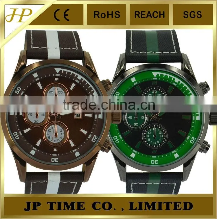 fashion round shape multi color strap unisex men ladies casual Analogue Quartz wholesale china watch factory directly