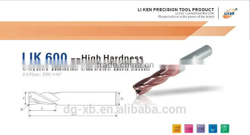 LIKEN600 High Performance solid tungsten ingersoll cutting tools