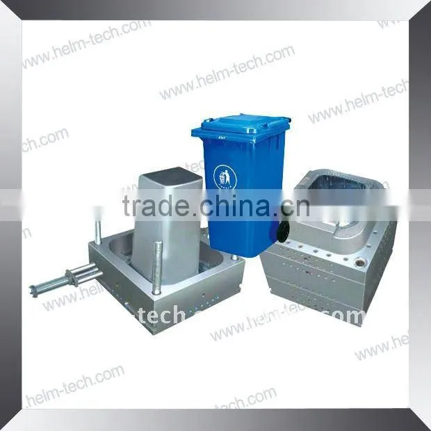 plastic injection outdoor waste bin mould -1180(3)