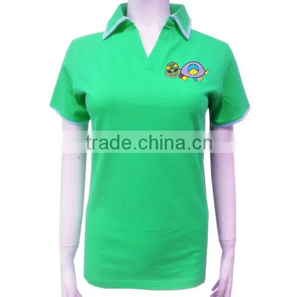 Custom wholesale comfortable lady polo shirt