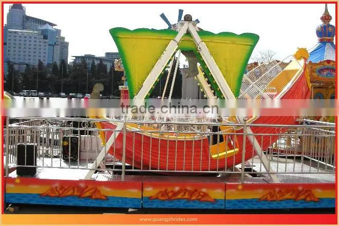 Amusement park colorful mini pirate ship for sale