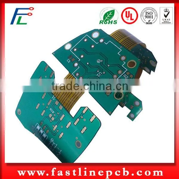 Double Side Rigid-Flex PCB in Fr4 Material and OEM PCB