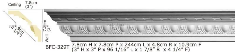 2015 High Quality Good price beautiful luxury Decorative pu Carving Cornice Mouldings