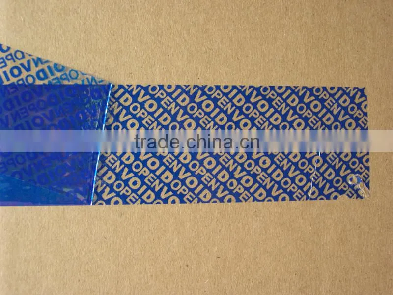 Tamper evident security tapes
