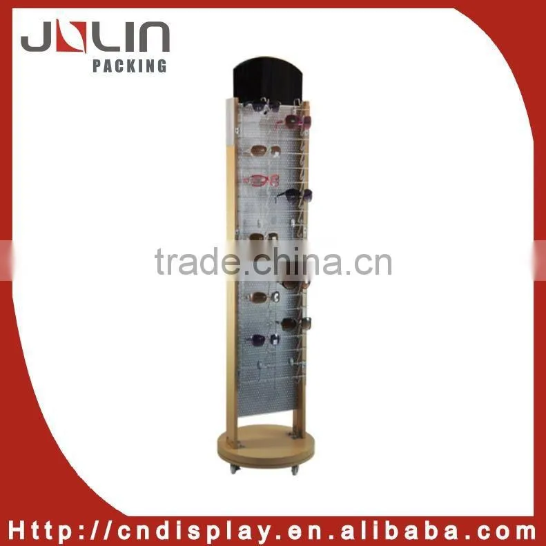 wooden eyewear display stand