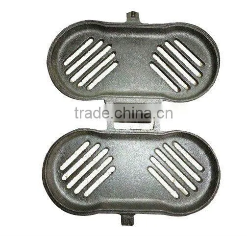 Cast iron camp cooker Pie iron set