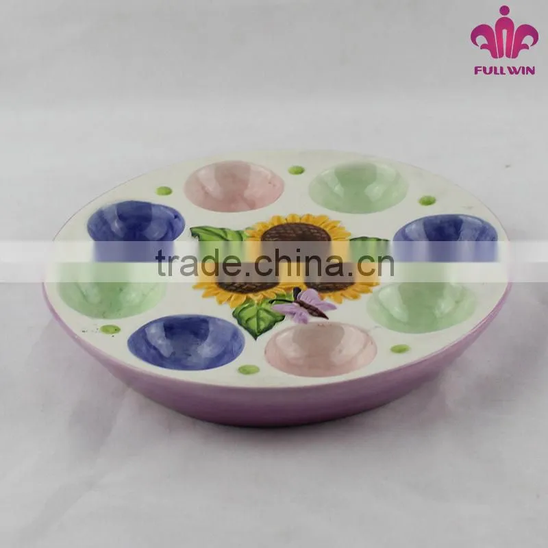Ceramic chicken egg holder