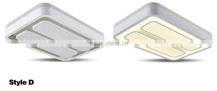 2016 New Arrival Iron Square Ceiling Lamps 39w Acrylic Modern Ceiling Lights
