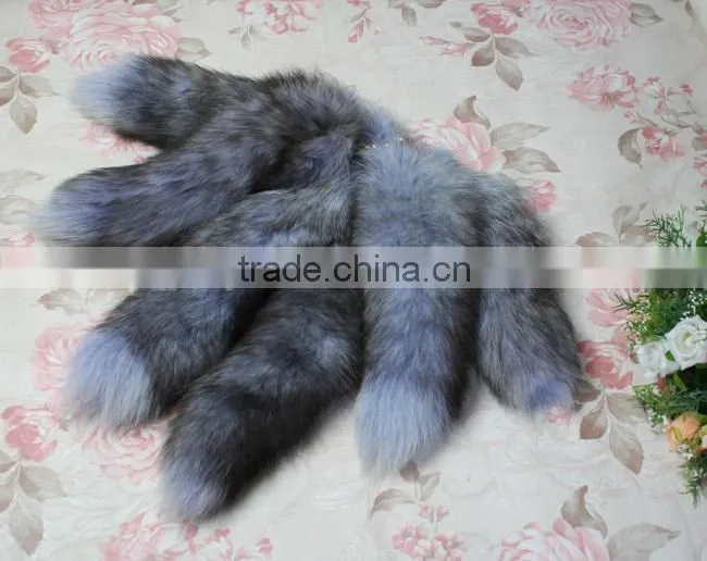 Natural Fox Fur Tail / Dye Color Fox Tail Fur Keychain