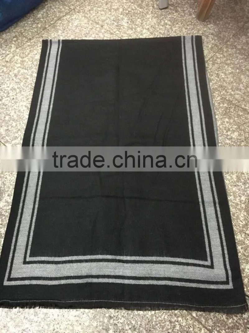 Stock Item simple style black and white scarf square printing scarf
