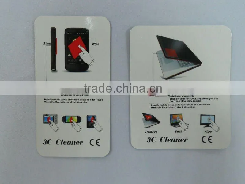 Adhesive Microfiber screen mobile cleaner