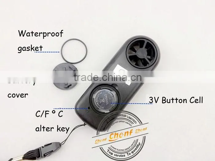 CE Approval Digital Anemometer with Temperature and Humidity Pocket Size CF816