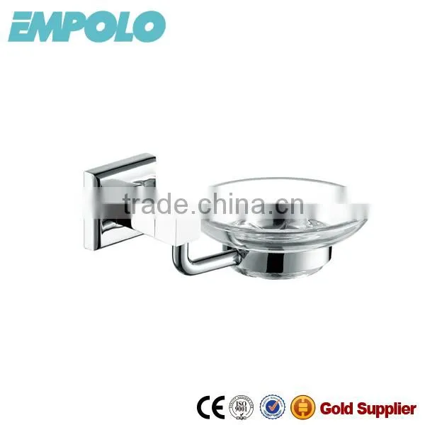 Empolo Brass square shower soap dish, bathroom accessory sets soap basket 932 06B