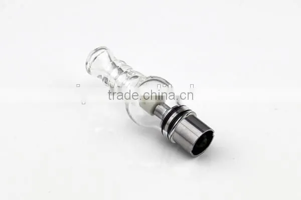 factory price pyrex glass dome atomizer wickless titanium coil