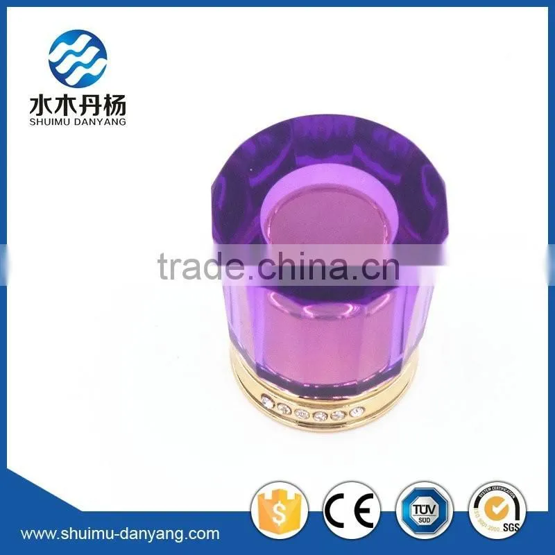 Decorative round perfume bottles surlyn caps