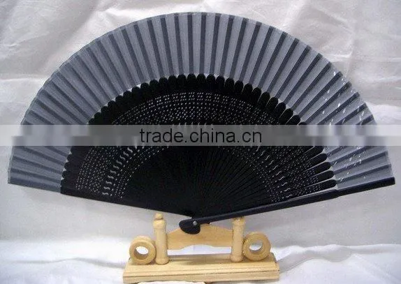 Japanese style elegant silk lady hand fan