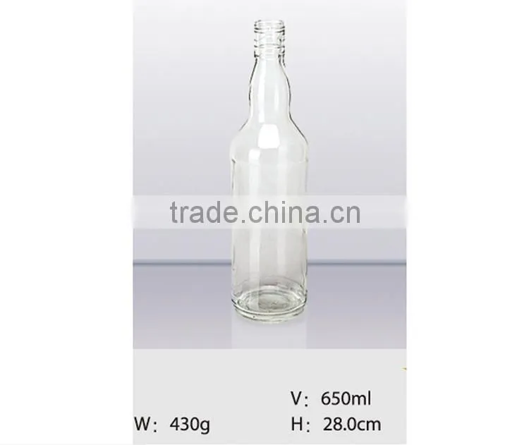 Lead free juice glass bottle with metal crown cap