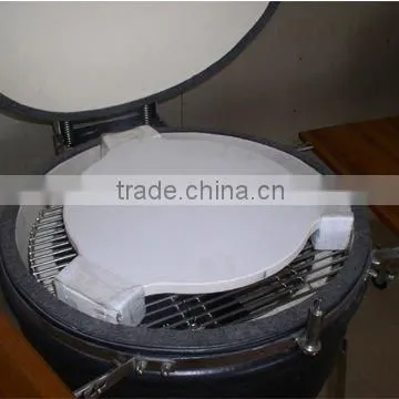 Ceramic BBQ grill heat deflector