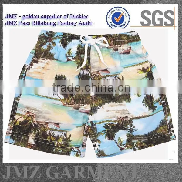 online wholesale custom OEM polyester board shorts swimwear for young boys OEM design new products 2015 low moq