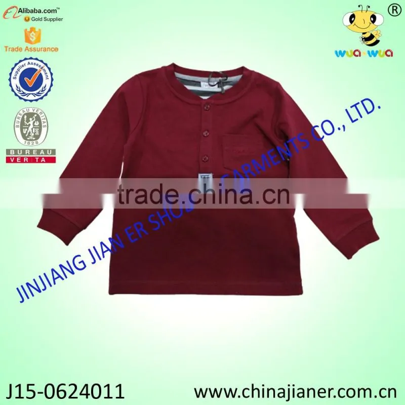 Child T-shirt with Customer Design Long Sleeve Boy Handsome T-shirt