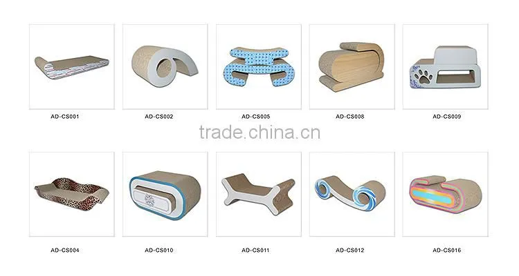 New product 2016 Corrugated Pet Toys Cat Scratcher Cardboard Cat Scratcher