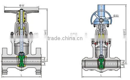 class1500 cast steel gate valve