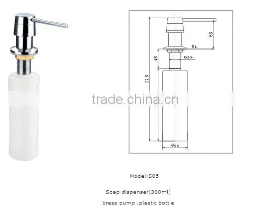manual sink liquid soap dispenser of kitchen accessory/hand soap dispenser