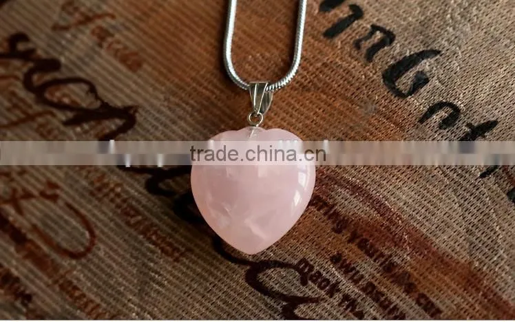 All kinds wholesale heart shape crystal gemstone pendant gemstone jewelry