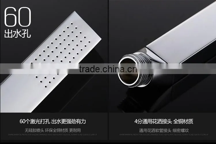LABRAZE LE800600 shower panel with LED light and cold and hot water faucet