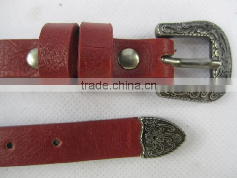 Ethnic minorities metel with pu leather belts for women