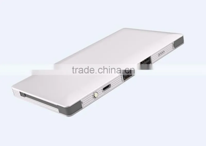 Wholesale manufacturer professional 10000mah quick charge 2.0 built in cable power bank
