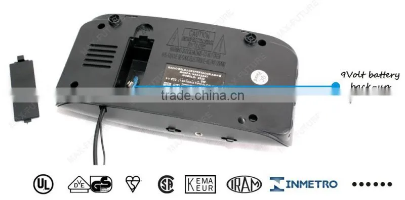 High Quality Clock Radio, AM/FM clock Radio with 1.2 inch LED(F-1754)