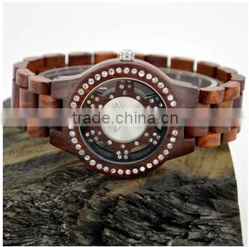 High quality latest quartz wooden watch for mens wrist watches