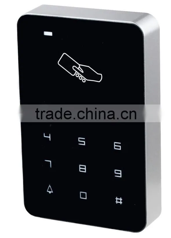 Touch keypad one door Access Control system with exit button,magnetic lock,rfid card ,remote control,power