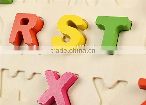 wooden training aid colour letter toy