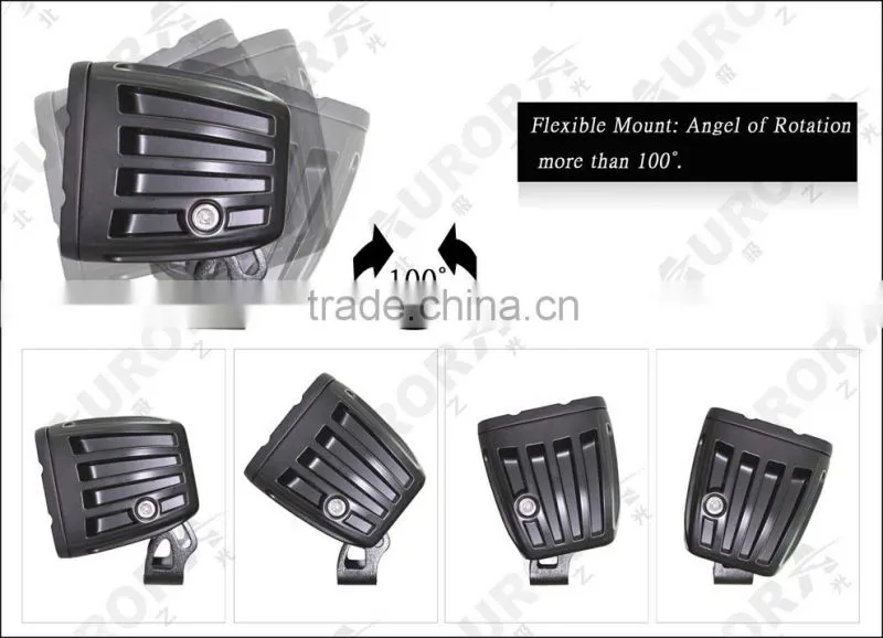 Aurora ISO9001 2'' amber work light jeep wrangler