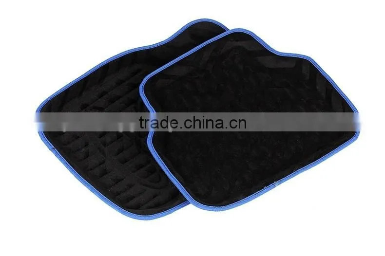 Universal 3d comfortable car mats with colorful edge