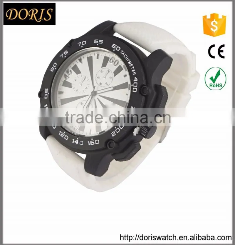 2016 luxury top brand silicone strap man watch