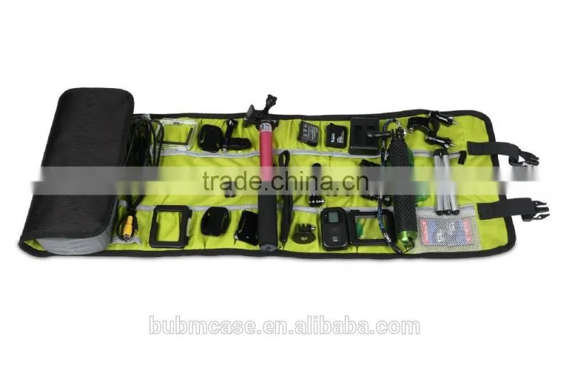 Nylon foldable Camera Carry Shoulder Bag with Go pro case
