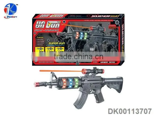 Light and Sound Vibrate B/O Gun Toys