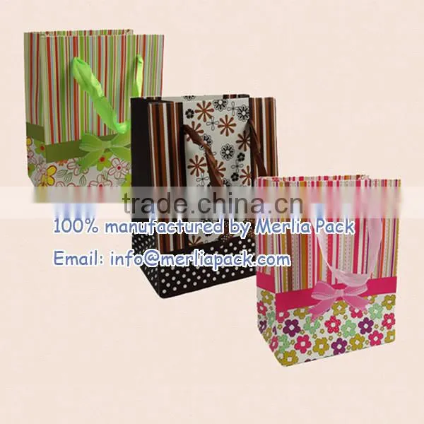 Starlit Luxury Paper Gift Bag Medium Polka Dot Portrait Revel Bags