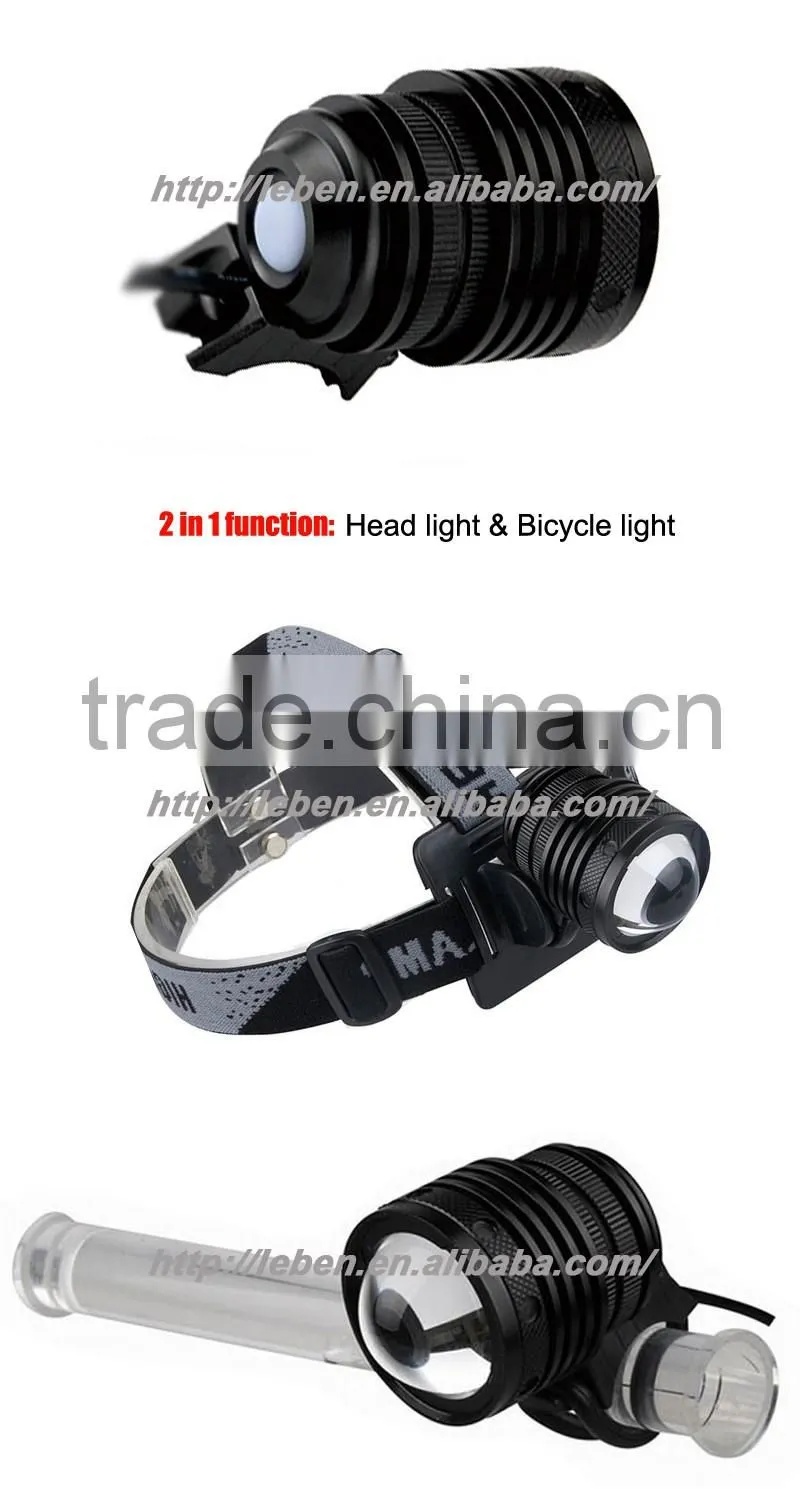 Adjustable Focus Cree XM-l T6 LED Zoomable Bicycle Light