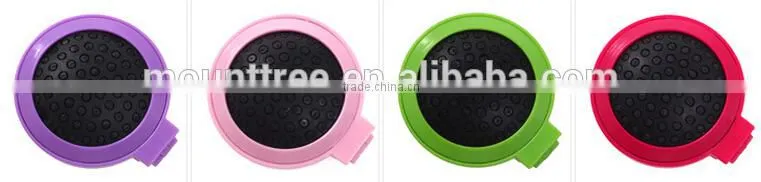 Yiwu Wholesale High Quality Mini Round Shape Folding ABS Head Massage Comb with Mirrow