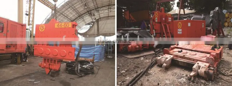 FAECHINA High efficiency hydraulic pedrail long screw vibratory hammer pile driver