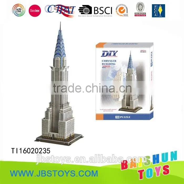 3d paper puzzle Chrysler Building