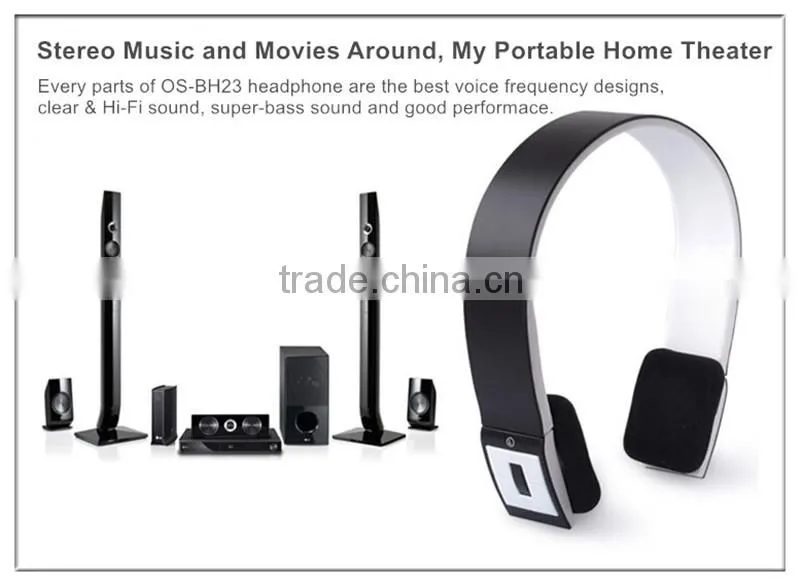 New products on china market wireless stereo Bluetooth headphone(OS-BH23)