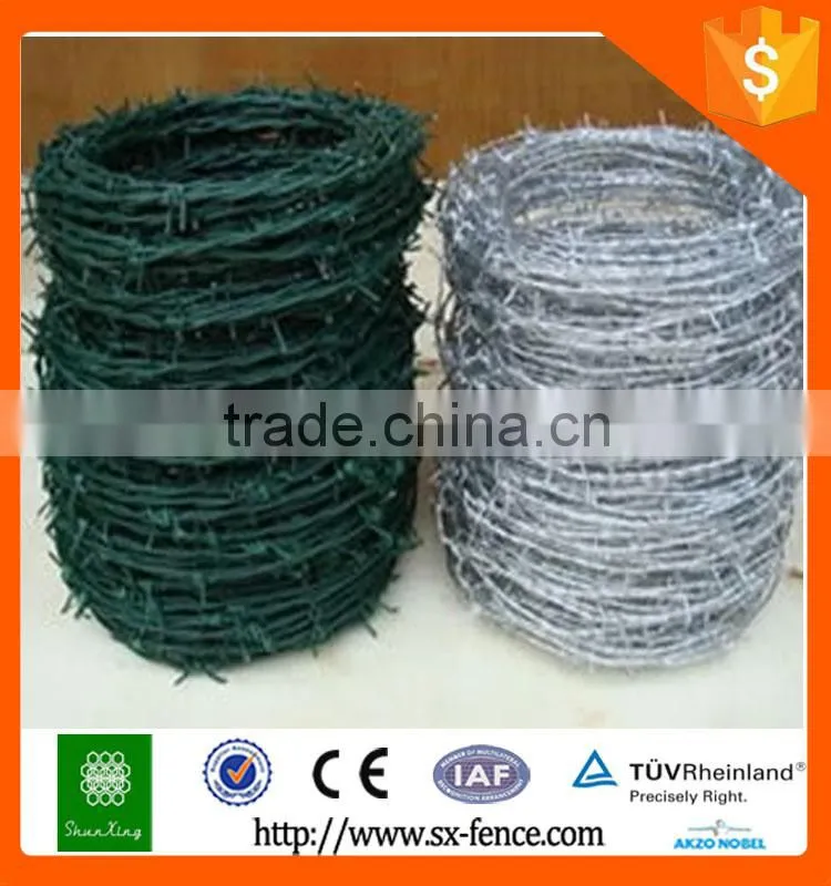 Alibaba Hot sale galvanized twisted fence wire/stainless steel barbed wire/razor barbed wire