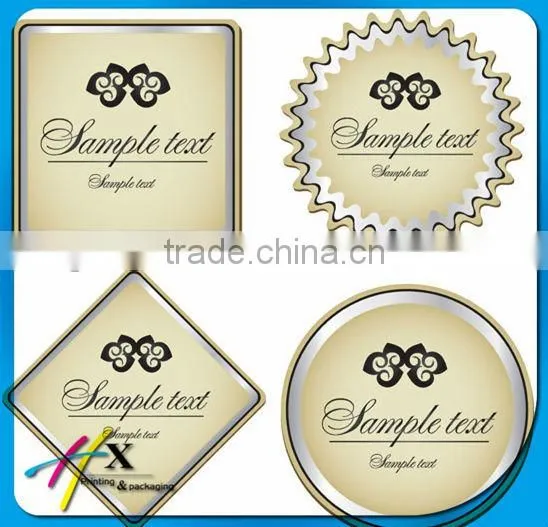Huaxin Different Design personalized liquor bottle labels